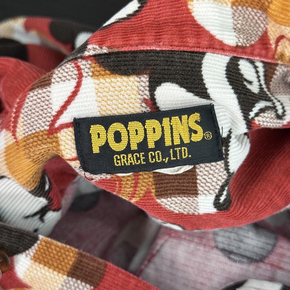 Vintage Mickey Mouse Shirt Womens Corduroy Button Up Top Disney Poppins Grace Co - Picture 3 of 12